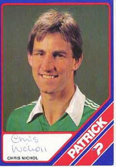 Chris Nicholl Nordirland  Fußball Autogrammkarte original signiert 