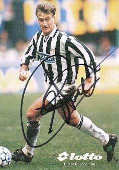 Didier Deschamps  Juventus Turin  Fußball Autogrammkarte original signiert 