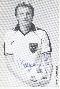 Erich Obermayer  Österreich   Fußball Autogrammkarte original signiert 