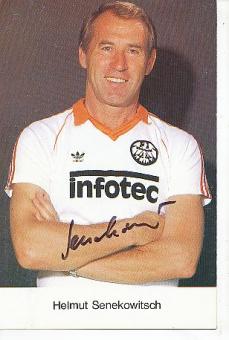 Helmut Senekowitsch † 2007   Eintracht Frankfurt  &  Österreich  Fußball Autogrammkarte original signiert 