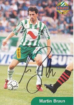 Martin Braun  Rapid Wien  Fußball Autogrammkarte original signiert 