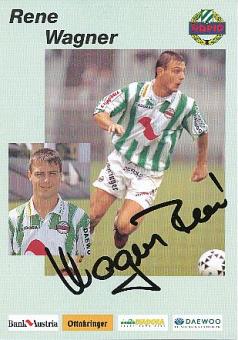Rene Wagner  Rapid  Rapid Wien  Fußball Autogrammkarte original signiert 
