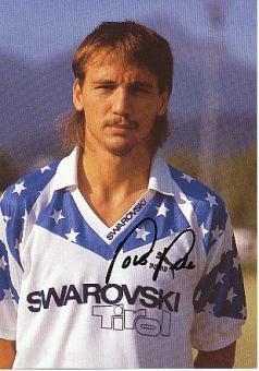 Peter Pacult   FC Swarovski Tirol  Fußball Autogrammkarte original signiert 