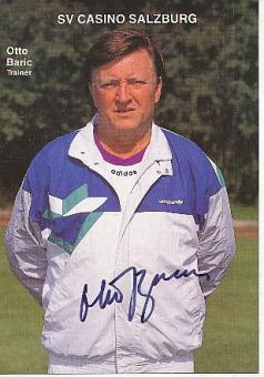 Otto Baric † 2020 SV Casino Salzburg  Fußball Autogrammkarte original signiert 
