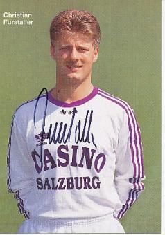 Christian Fürstaller  SV Casino Salzburg  Fußball Autogrammkarte original signiert 