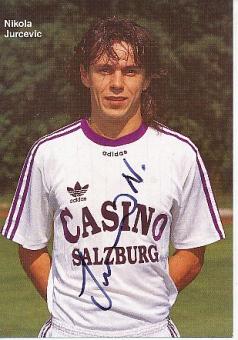 Nikola Jurcevic  SV Casino Salzburg  Fußball Autogrammkarte original signiert 