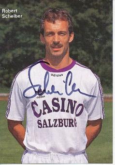 Robert Scheiber  SV Casino Salzburg  Fußball Autogrammkarte original signiert 