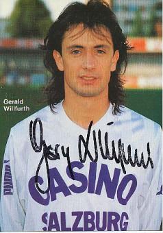 Gerald Willfurth  SV Casino Salzburg  Fußball Autogrammkarte original signiert 