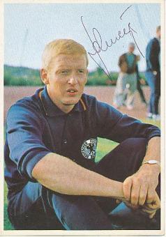 Karl Heinz Schnellinger  DFB   Rimet Cup  Bergmann Fußball 10 x 15 cm Autogrammkarte original signiert 