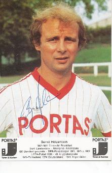 Bernd Hölzenbein  DFB  Portas  Fußball Autogrammkarte original signiert 