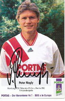 Peter Nogly  DFB  Portas  Fußball Autogrammkarte original signiert 