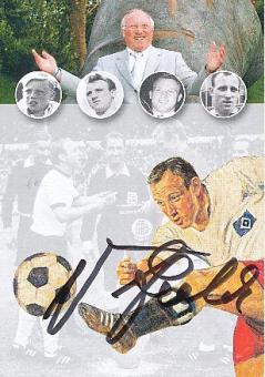 Uwe Seeler † 2022  DFB  &  Hamburger SV   Fußball  Autogrammkarte  original signiert 