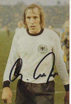 Günter Netzer   DFB Weltmeister WM 1974  Fußball Autogramm Foto original signiert 