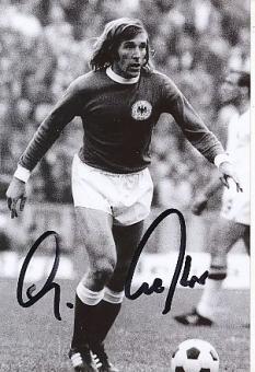 Günter Netzer   DFB Weltmeister WM 1974  Fußball Autogramm Foto original signiert 