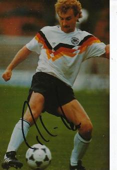 Rudi Völler  DFB Weltmeister WM 1990  Fußball Autogramm Foto original signiert 