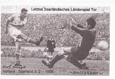 Karl Ringel  Saarland   DFB   Fußball Autogramm Foto original signiert 