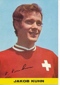 Jakob "Köbi" Kuhn † 2019  Schweiz  Fußball Autogrammkarte  original signiert 