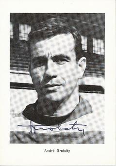 Andre Grobety † 2013  Schweiz  Fußball Autogrammkarte  original signiert 
