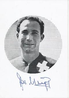 Josef Hügi † 1995  Schweiz  Fußball Autogrammkarte  original signiert 