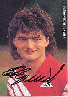 Stephane Chapuisat  Schweiz  Fußball Autogrammkarte  original signiert 