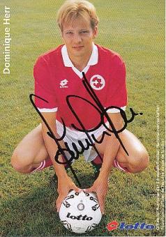 Dominique Herr   Schweiz  Fußball Autogrammkarte  original signiert 