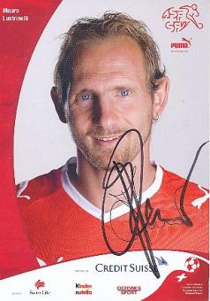 Mauro Lustrinelli   Schweiz  Fußball Autogrammkarte  original signiert 