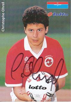 Christophe Ohrel  Schweiz  Fußball Autogrammkarte  original signiert 