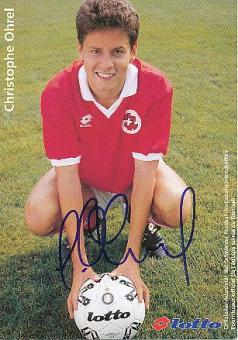 Christophe Ohrel  Schweiz  Fußball Autogrammkarte  original signiert 
