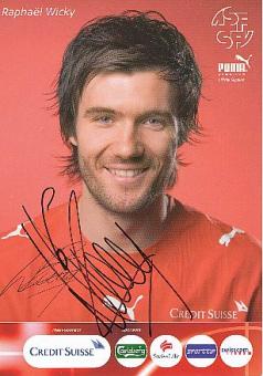 Raphael Wicky   Schweiz  Fußball Autogrammkarte  original signiert 