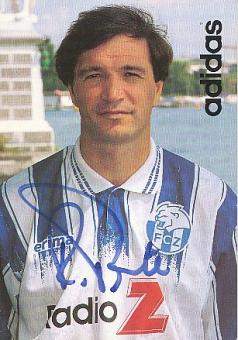 Raimondo Ponte  FC Zürich  Fußball Autogrammkarte original signiert 