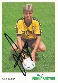 Alain Sutter   Young Boys Bern  Fußball Autogrammkarte original signiert 