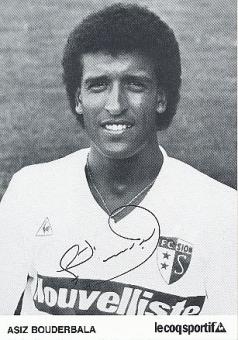 Aziz Bouderbala   FC Sion  Fußball Autogrammkarte original signiert 