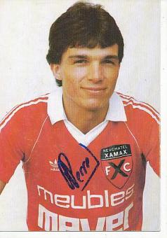 Philippe Perret  Neuchatel Xamax  Fußball Autogrammkarte original signiert 