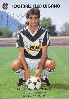 Mauro Galvao  FC Lugano  Fußball Autogrammkarte original signiert 