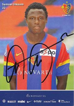 Samuel Inkoom  FC Basel   Fußball Autogrammkarte original signiert 