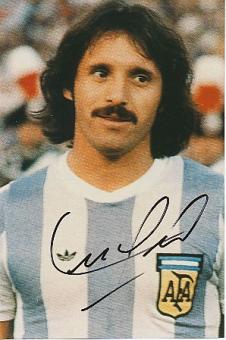 Leopoldo Luque † 2021  Argentinien Weltmeister WM 1978  Fußball  Autogramm Foto  original signiert 