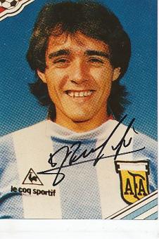 Pedro Pasculli  Argentinien Weltmeister WM 1978  Fußball  Autogramm Foto  original signiert 