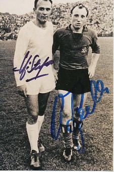 Alfredo Di Stefano † 2014 Real Madrid &  Uwe Seeler † 2022 Hamburger SV  Fußball Autogramm Foto original signiert 