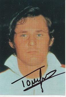 Jan Tomaszewski  Polen WM 1974  Fußball Autogramm Foto original signiert 