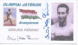 Ferenc Szojka † 2011  Ungarn  WM 1954  Fußball Autogrammkarte original signiert 