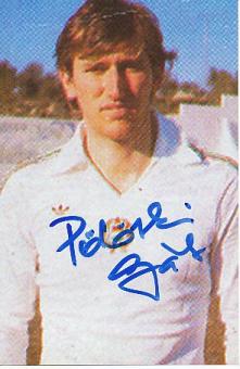 Gábor Pölöskei † 1993  Ungarn   Fußball Autogramm Foto original signiert 