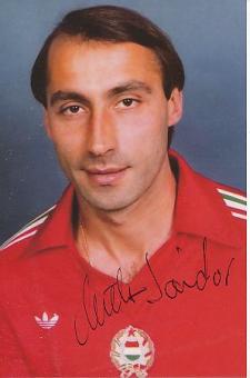 Sandor Müller  Ungarn WM 1982   Fußball Autogramm Foto original signiert 