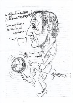 Willy Kernen † 2009  Schweiz WM 1954   Fußball Autogramm Blatt  original signiert 