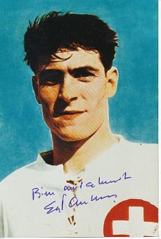 Ely Tacchella † 2017  Schweiz WM 1966  Fußball Autogramm Foto  original signiert 