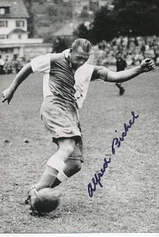 Alfred Bickel † 1999   Schweiz WM 1938  Fußball Autogramm Foto  original signiert 