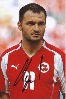 Stephane Chapuisat  Schweiz  Fußball Autogramm Foto  original signiert 