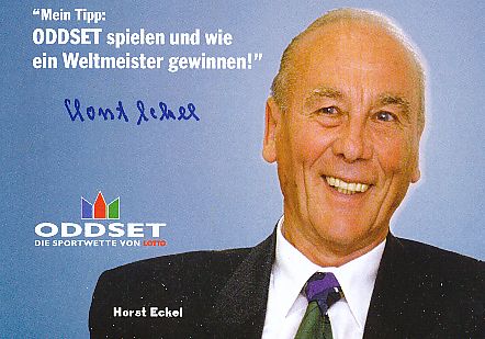 Horst Eckel † 2021  DFB Weltmeister WM 1954   Fußball Autogrammkarte  original signiert 
