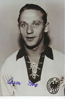 Alfred Pfaff † 2008 DFB Weltmeister WM 1954  Fußball Autogramm Foto original signiert 