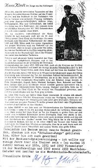 Hans "Hansi" Klodt † 1996  FC Schalke 04 & DFB  Fußball Autogramm Blatt original signiert 