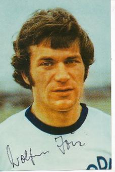 Wolfram Löwe   DDR  WM 1974  Fußball Autogramm  Foto original signiert 